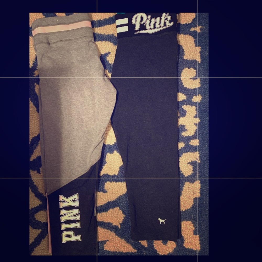 Pink yoga Capri leggings